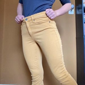 bright yellow jeans